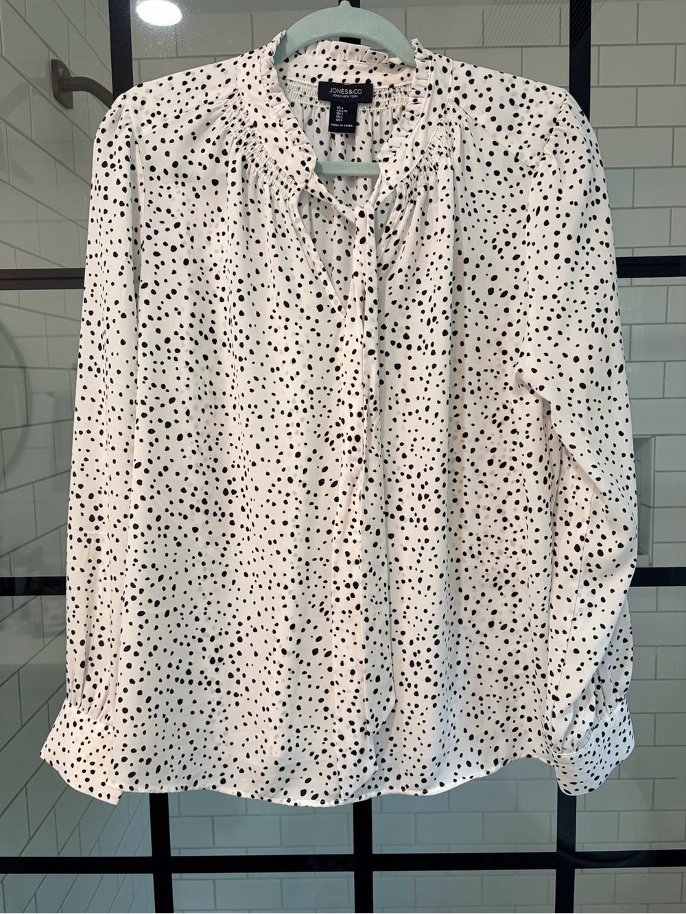 Jones NY Tie-Neck Blouse